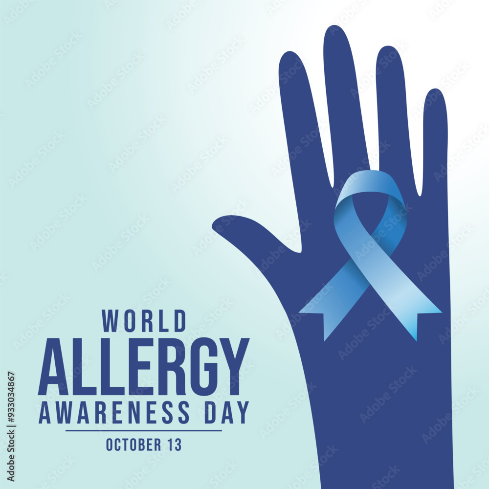 Fototapeta premium vector graphic of World Allergy Awareness Day ideal for World Allergy Awareness Day celebration.