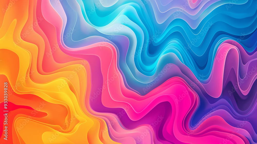 Wavy colored trendy abstract background. Wavy colored trendy abstract background.