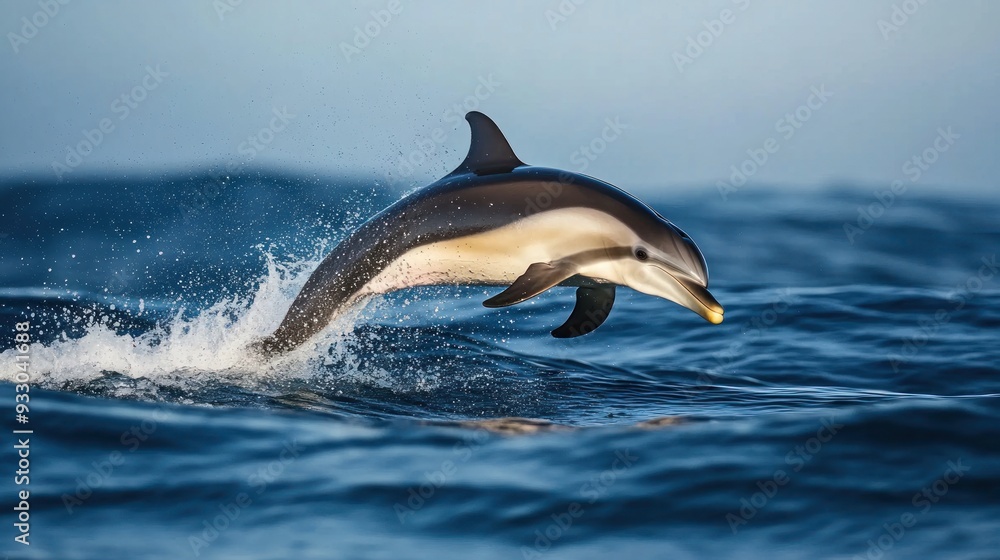 Obraz premium Dolphin Leaping Out of the Water