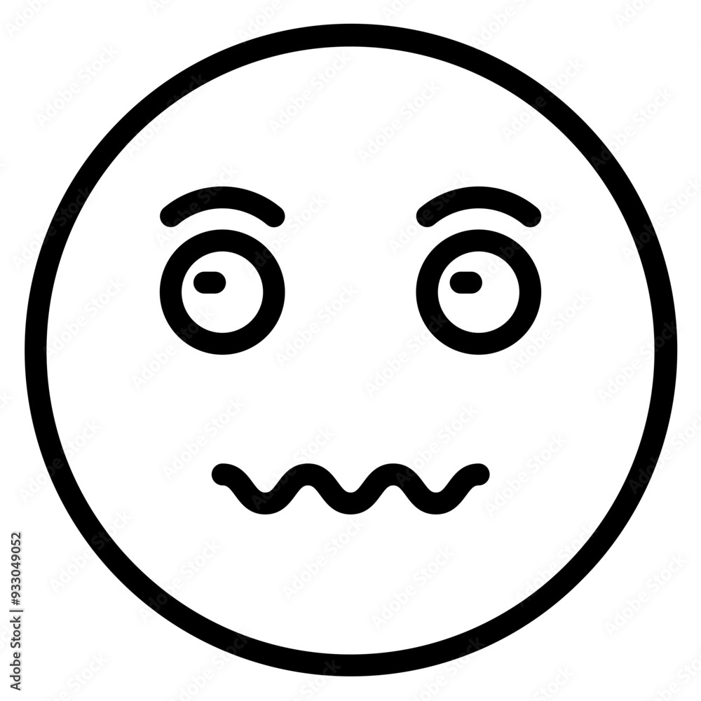 Fototapeta premium Facial Expression Icon Style