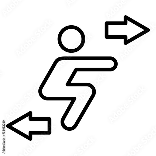 Squat Icon Style