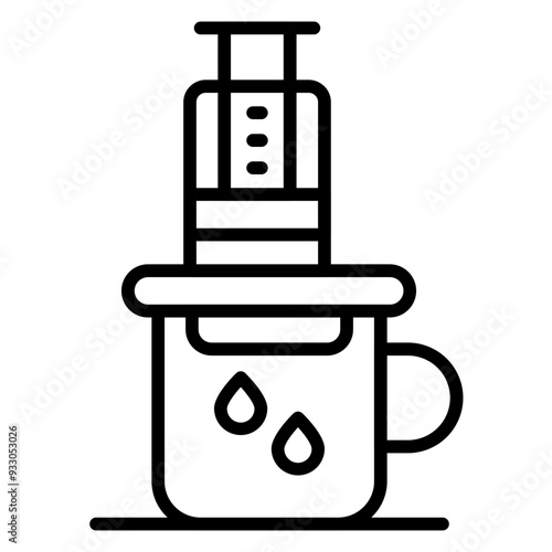 Aeropress Icon Style