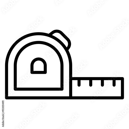 Measuring Tape Icon Style