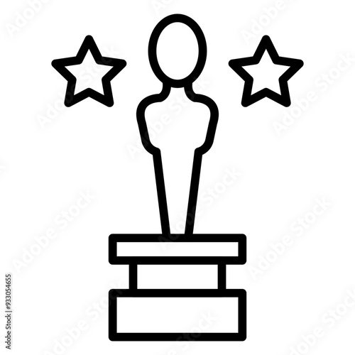 Film Award Icon Style
