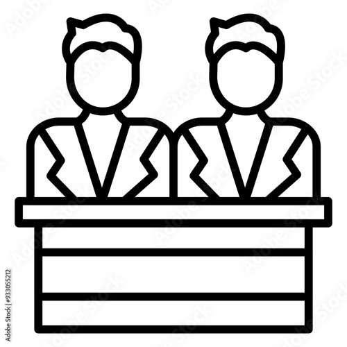 Juror Male Icon Style