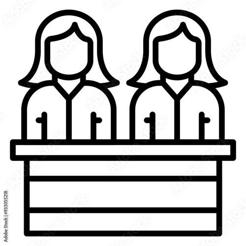 Juror Female Icon Style