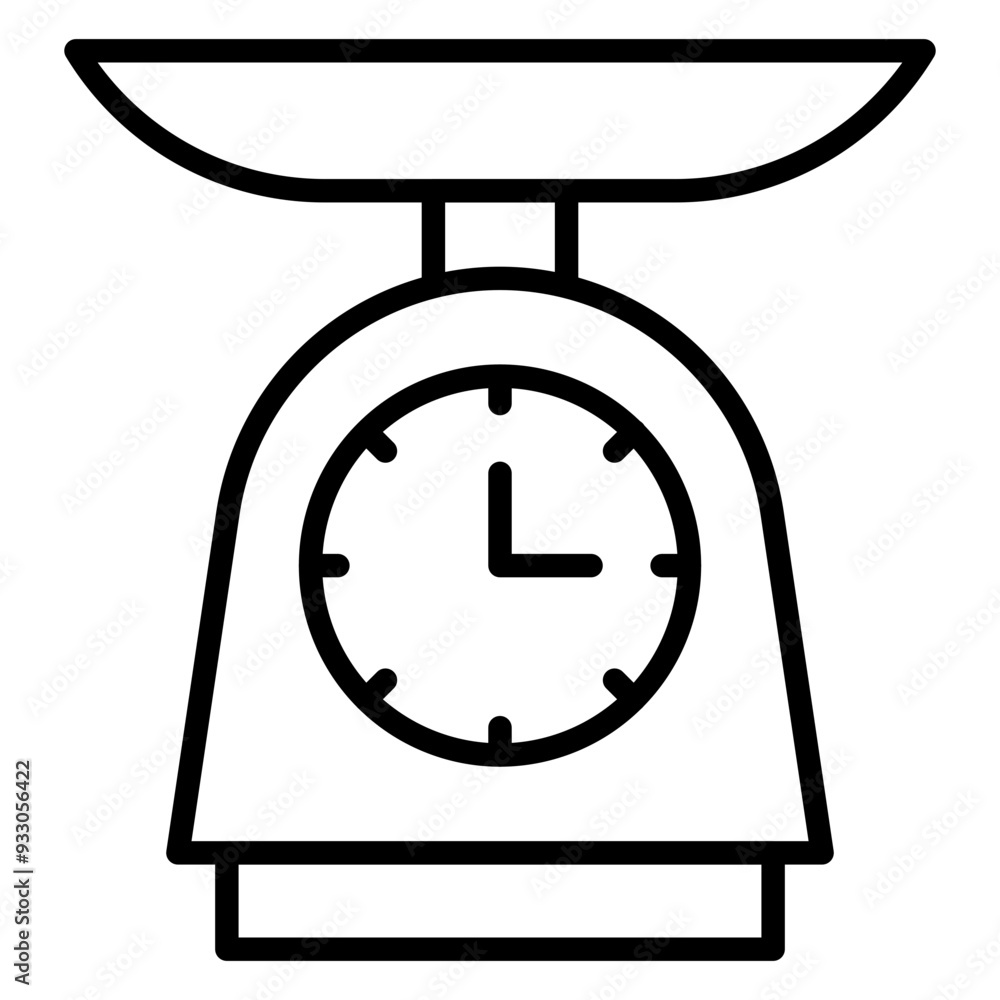 Food Scale Icon Style