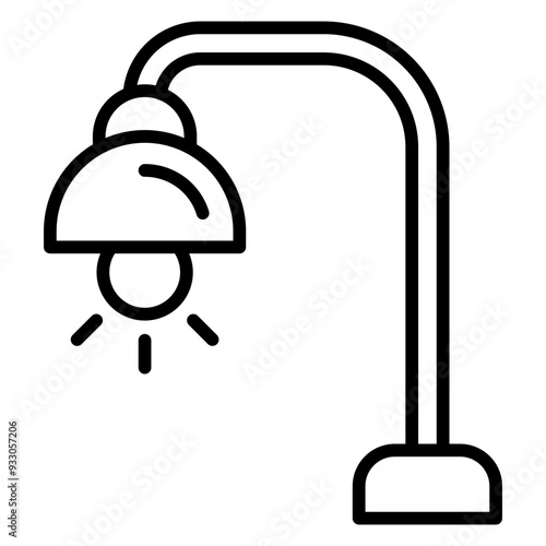 Book Lamp Icon Style