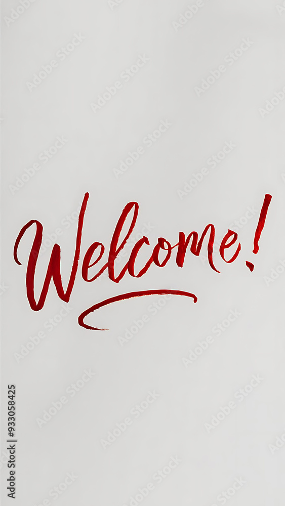 Abstract Welcome Banner with Artistic Elements Abstract Welcome Banner with Artistic Elements