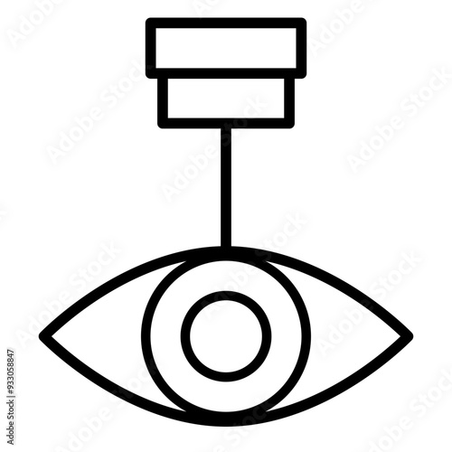 Laser Vision Correction Icon Style