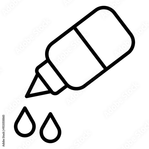 Medical Eye Drops Icon Style