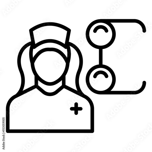 Optician Female Icon Style