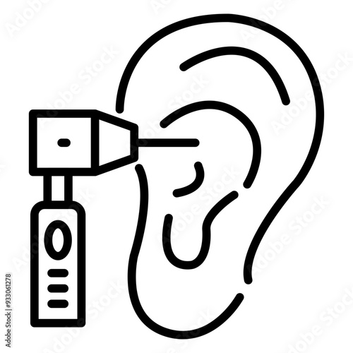 Otoscopy Icon Style