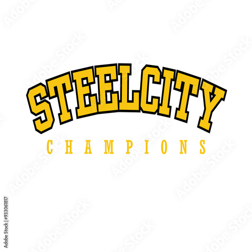 a shirt design of Steelcity champions photo