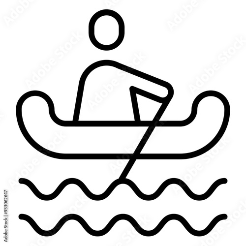 Rafting Icon Style