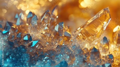 Spectacular Crystalline Structures Radiating Enchanting Prismatic Brilliance