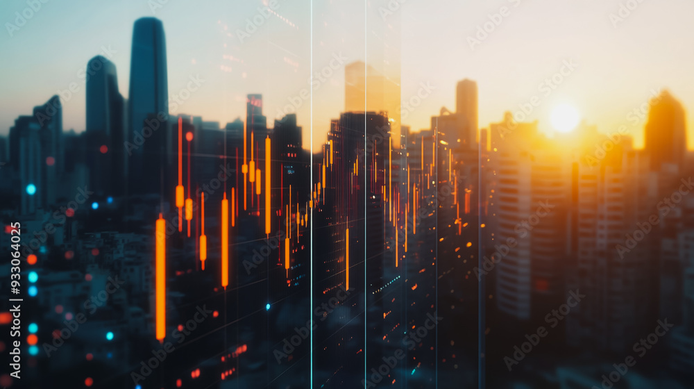Abstract business team stands on the peak of success amid tall, innovative Smart city and graphs with statistics to analyze business potential and predict future developments in company growth. Abstract business team stands on the peak of success amid tall, innovative Smart city and graphs with statistics to analyze business potential and predict future developments in company growth.
