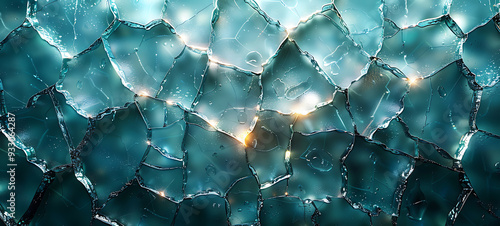 Abstract background with splintered glass textures photo