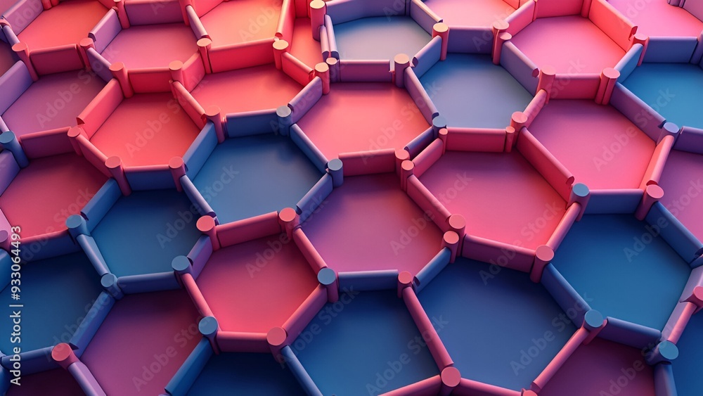 Abstract 3d hexagonal background Abstract 3d hexagonal background