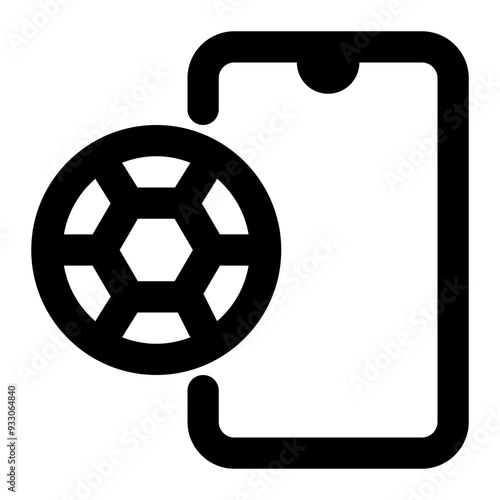 sport app, football app, soccer app, sport, mobile app, application outline icon