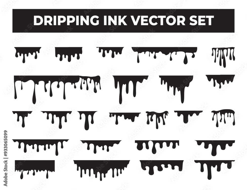 Fototapeta premium ink dripping