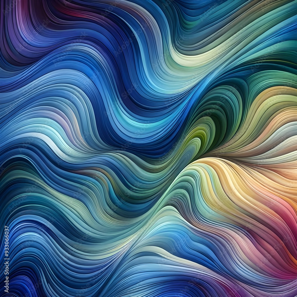 Abstract Flowing Wave Pattern Abstract Flowing Wave Pattern