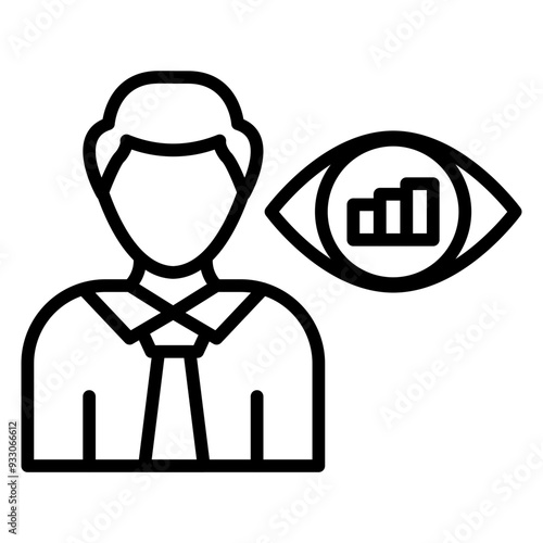 Business Vision Icon Style