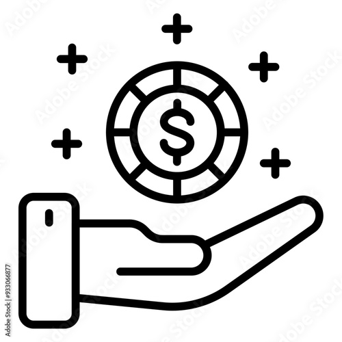 Making Money Icon Style