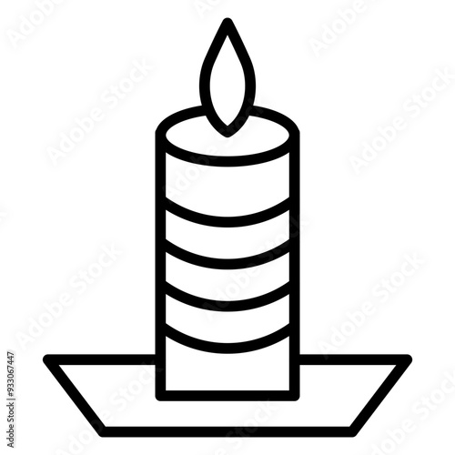 Candle Icon Style