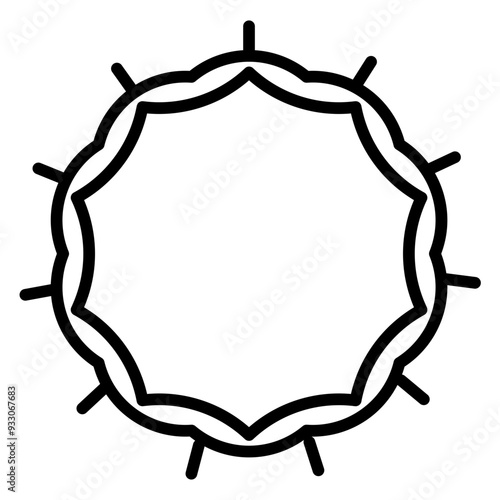 Crown Of Thornes Icon Style