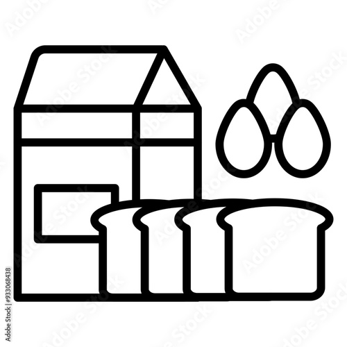 Dairy Products Icon Style