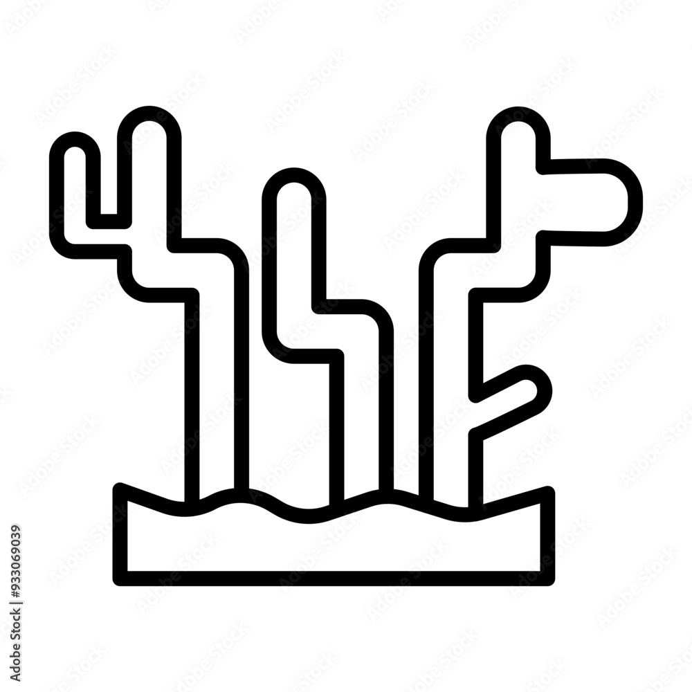 Coral Icon Style Coral Icon Style