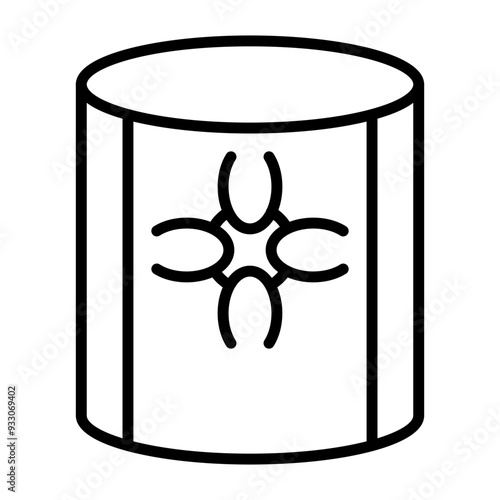 Toxic Waste Icon Style