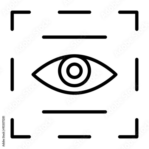 Eye Scanner Icon Style