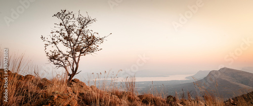 Landscape photograph shot during sunset of Hartbeespoort Dam, North-West Province, South Africa