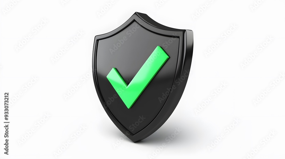 cartoon 3d Icon safety shield green check mark perspective . black symbol security safety icon. Green Checkmark in minimalistic style. 3d vector illustration. white background
cartoon 3d Icon safety shield green check mark perspective . black symbol security safety icon. Green Checkmark in minimalistic style. 3d vector illustration. white background