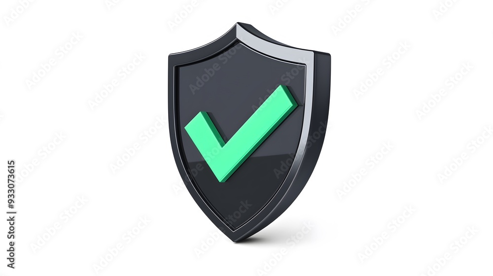 cartoon 3d Icon safety shield green check mark perspective . black symbol security safety icon. Green Checkmark in minimalistic style. 3d vector illustration. white background
cartoon 3d Icon safety shield green check mark perspective . black symbol security safety icon. Green Checkmark in minimalistic style. 3d vector illustration. white background