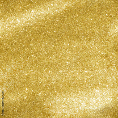 Abstract gold glitter sparkle background, Gold luxury background and elegant decorations with glitter,  shiny gold foil gloss light reflection, vibrant golden paper luxury wallpaper Gold background