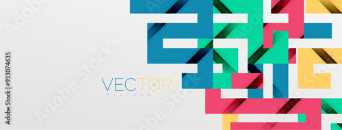 Color bend lines with shadow texture effect. Vector Illustration For Wallpaper, Banner, Background, Card, Book Illustration, landing page