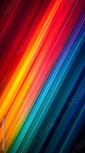 Vivid Spectrum of Colors: Seamless Transition from Reds to Blues Symbolizing Diversity and Unity