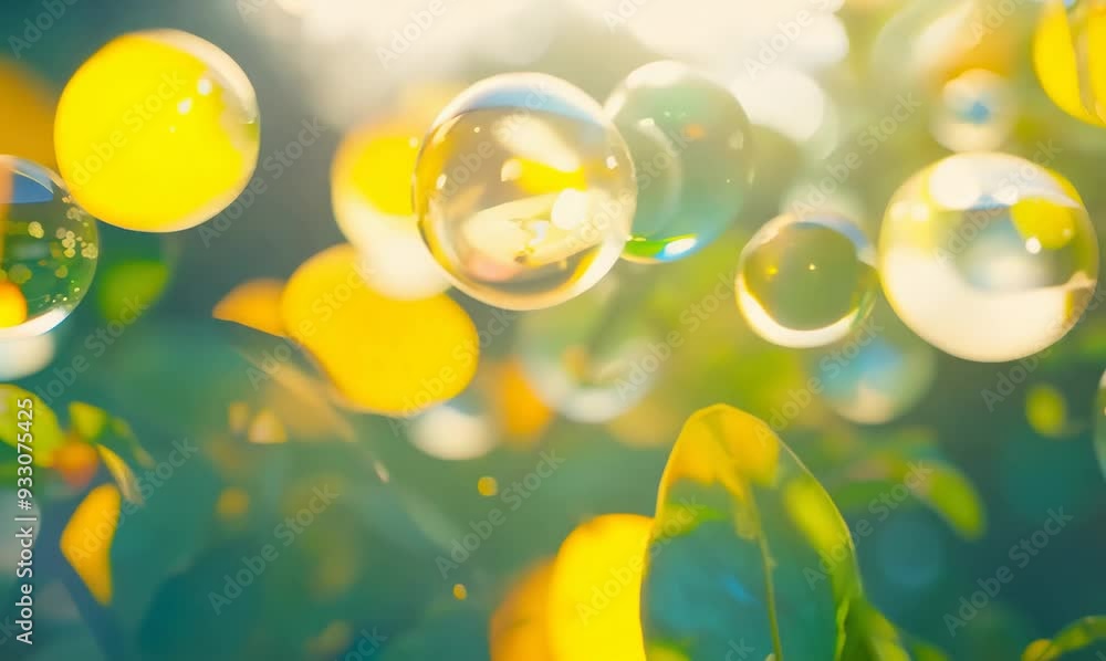 immersive slow motion of abstract bubbles in colorful nature immersive slow motion of abstract bubbles in colorful nature