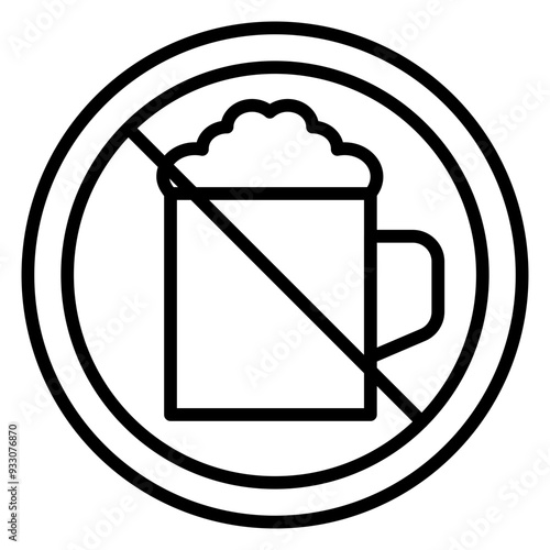Beer Sign Icon Style