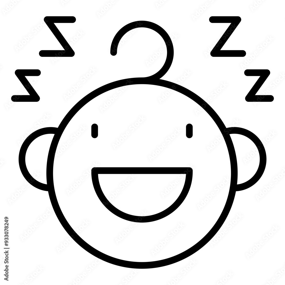 Sleeping Baby Icon Style