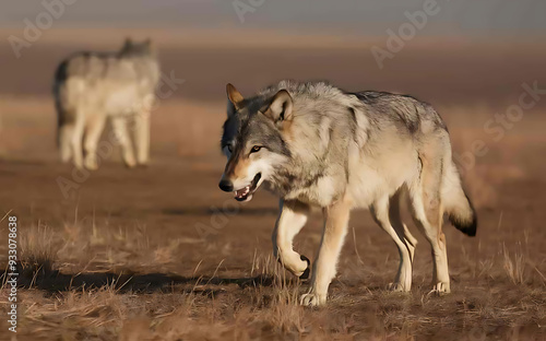 Steppe Wolves Banner in Grassland