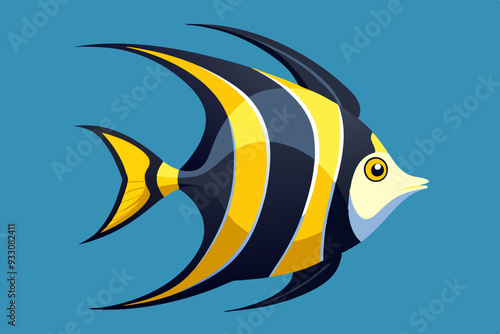 Angelfish vector art and illustration photo