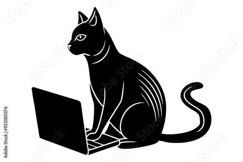 Cat vector art and illustration photo