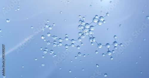 Wallpaper Mural Lazertinib rotating molecular structure, 3d model of molecule, epidermal growth factor receptor inhibitor, looped video Torontodigital.ca