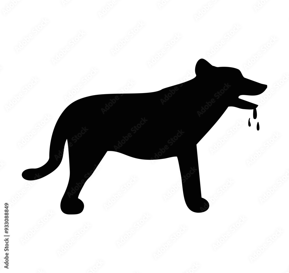 silhouette of a dog, silhouette of a dog,