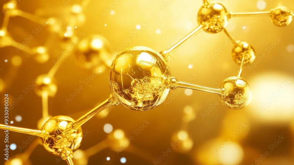 Golden Liquid yellow molecules Golden Liquid yellow molecules