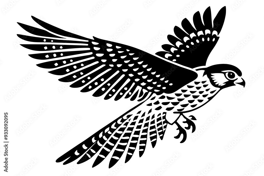 kestrel Bird vector art and illustration kestrel Bird vector art and illustration